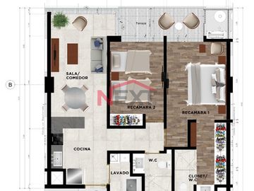 Venta de departamento amueblado