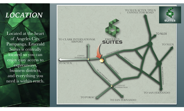 Studio Condominium For Sale In Emerald Suites Angeles City, Pampanga