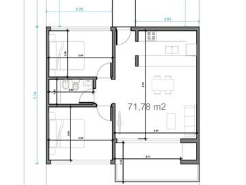 VENTA DEPTO ESTRENAR 3 AMB LANUS CON TERRAZA