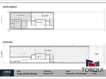 Dos ambientes Premium de 54,82m² · Piso 13D · Av. Boedo 772