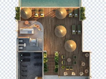 EN VENTA PH TIPO ESTUDIO EN MAHAHUAL CON ROOFTOP PRIVADO Y PISCINA