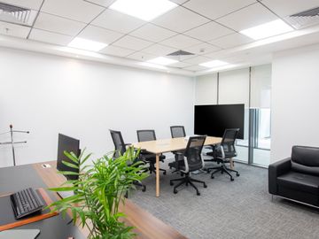 Move into ready-to-use office space for 15 employees in Regus Savya Financial Center