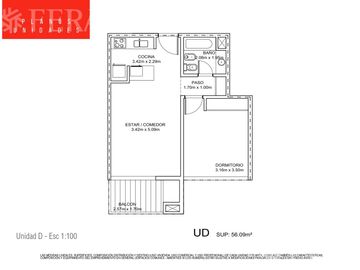 Venta departamento 2 ambientes con balcón en Greenville Polo y Resort