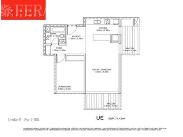 Venta departamento 2 ambientes con balcón en Greenville Polo y Resort