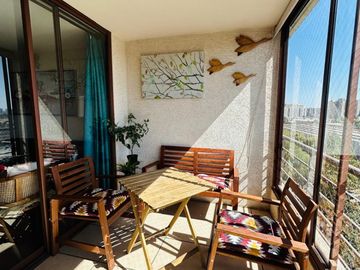 OPORTUNIDAD ARRIENDO DEPTO. EN ÑUÑOA FULL AMOBLADO. CERCA METRO ÑUBLE/IRARRAZAVAL