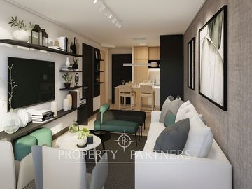 Departamento de 1D 1B con terraza privada y cocina equipada, Av. Las Condes