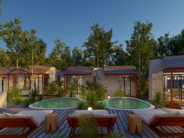 Three-Bedroom Home With Jungle Garden In Tulum TU-081