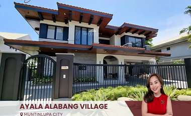 Ayala Alabang Village 5-Bedroom 5BR House and Lot for Sale in Muntinlupa City | Pool + Fountain