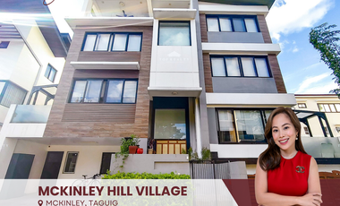 For Sale: Modern 5-Storey House and Lot with Roof Deck in McKinley Hill Village, Taguig City