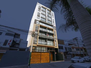 Venta de moderno tríplex en Santa Catalina –  límite con San Borja