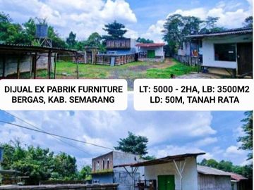 DIJUAL BEKAS PABRIK WRINGIN PUTIH, PTP NGOBO, BERGAS, KAB. SEMARANG