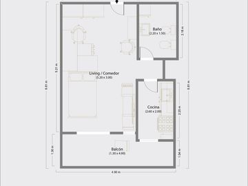 EN VENTA MONOAMBIENTE PISO ALTO SOL NUÑEZ