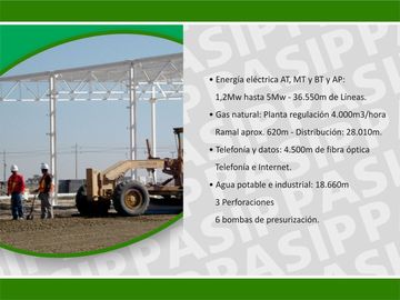 VENTA LOTE INDUSTRIAL APTO SERVICIOS EN PASIP