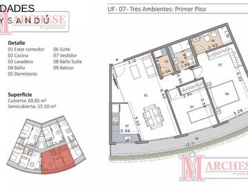 Departamento 3 ambientes a estrenar en venta en Ituzaingó Norte