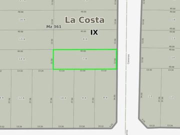 Terreno en venta - 12.50x40 mts - 500mts2 - Nueva Atlantis