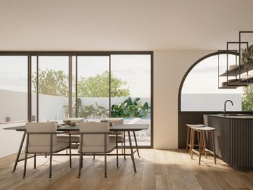 Casa reciclada de autor en venta en Pichincha, Rosario, de 3 dormitorios con terraza y pileta.
