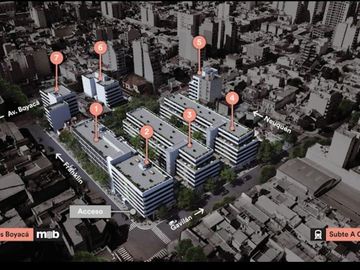 Departamento dos ambientes con jardín a estrenar en Caballito