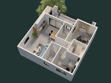VENTA DEPTO en POZO 2 dormitorios Victoria TERRAZA