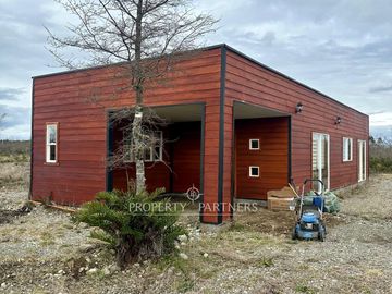 Casa estilo mediterráneo, condominio consolidado a orillas de la ruta a Calbuco