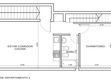 VENTA depto 3 ambientes 67m2 en centro con servicios y habilitado alquiler ATT