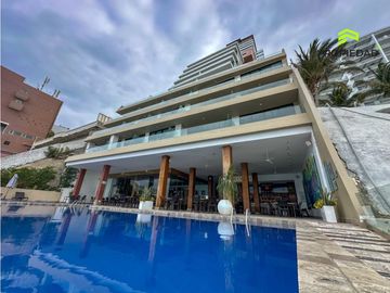 Alquiler departamento amoblado frente al mar - Edificio Poseidon-Manta
