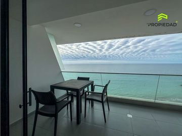 Alquiler departamento amoblado frente al mar - Edificio Poseidon-Manta