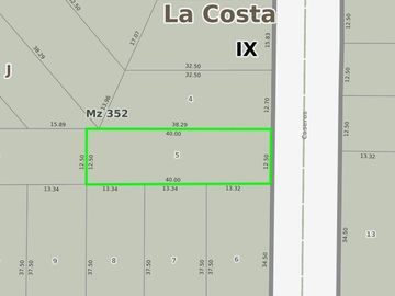 Terreno en venta - 500 mts2 - 12x40 - Nueva Atlantis