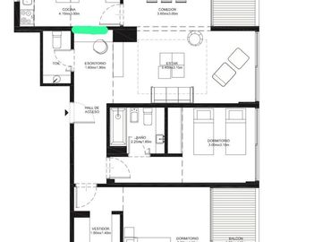 VENTA BELGRANO  3 AMB  127M  SEGU COCH AMENITIES