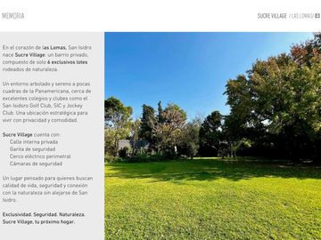 Terreno en Venta Sucre Village