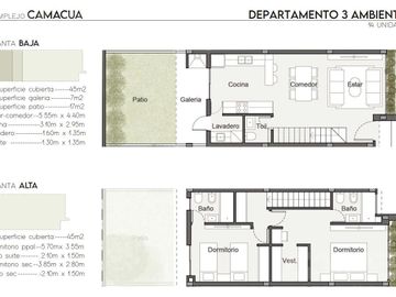 Casa en  complejo cerrado 2 dormitorios y cochera