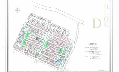Dijual Tanah di Bukit Palma D6 no 52, Citraland Utara, Surabaya Barat