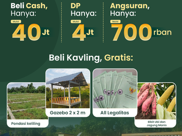Kavling Tanpa DP angsuran 600 ribuan legalitas SHM dekat SPN MAROS