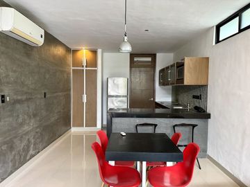 Departamento amueblado en renta ubicado en Sodzil Norte, cerca de Costco, Mérida