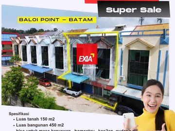 dIjual  murah 2 unit  ruko 2lt Baloi Point Batam center
