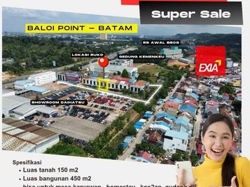dIjual  murah 2 unit  ruko 2lt Baloi Point Batam center