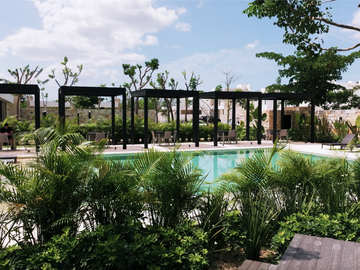 Casa en venta en Conkal con 116 m² de construcción y acceso a amenidades