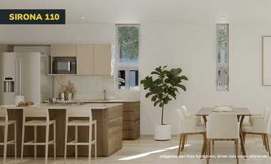 DEPARTAMENTO EN VENTA MERIDA, DISTRITO COUNTRY, MOD SIRONA 110 MT, JUNIO 2028