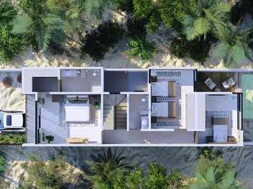 CASA EN VENTA MERIDA, CHICXULUB PUERTO, MARELLA, EN 3RA FILA, PREVENTA.