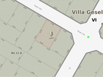 Lote en venta - Multifamiliar  400,19m2 - Paseo 110 e/12 y 13 - Villa Gesell