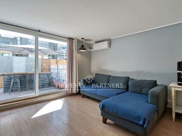 Hermoso Depto primer piso con Patio privado. Venta en Ñuñoa, posibilidad de Novación