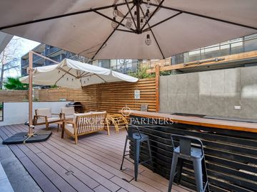 Hermoso Depto primer piso con Patio privado. Venta en Ñuñoa, posibilidad de Novación
