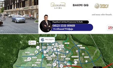 Ruko Bebas Gate Parkir Pertama di BSD Hadap Jalan Ruko Exquis BSD