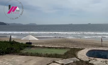 TERRENO A ORILLA DE PLAYA EN LA MEJOR ZONA DE MANZANILLO