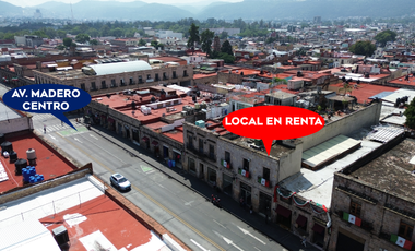 LOCAL EN RENTA EN MORELIA, AV. MADERO, CENTRO HISTÓRICO