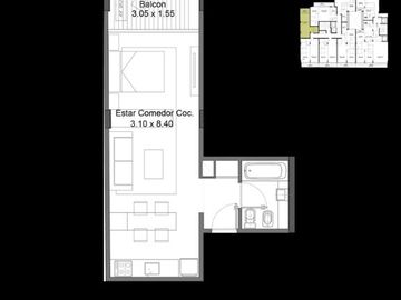 VENTA • BELGRANO R • FLOREAN PAMPA • MONOAMBIENTE