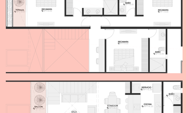 Penthouse (3R.) en Venta en Ninfa en Temozón Norte