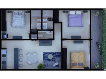 Venta departamento de lujo zona Country Mérida