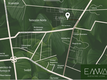 Departamento en Venta en Mérida, EMWA, Temozón Norte