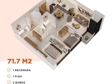 DEPARTAMENTO EN  PREVENTA SANTA CATARINA