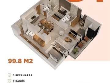 DEPARTAMENTO EN  PREVENTA SANTA CATARINA